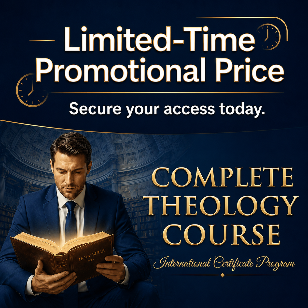 Complete Theology Course — limited-time promotional price